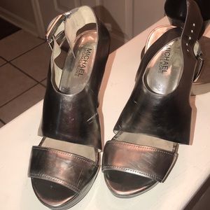 Silver Michael Kors heels